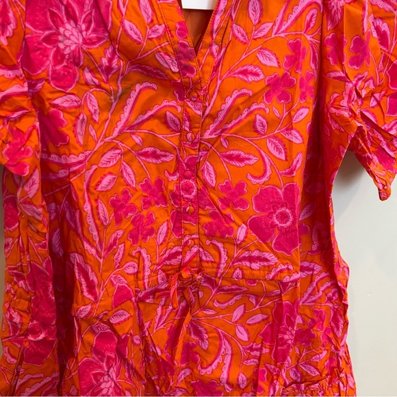 Sugarlips Rea Floral Stacie Button Down Mini Dress, 1X - Picture 4 of 8